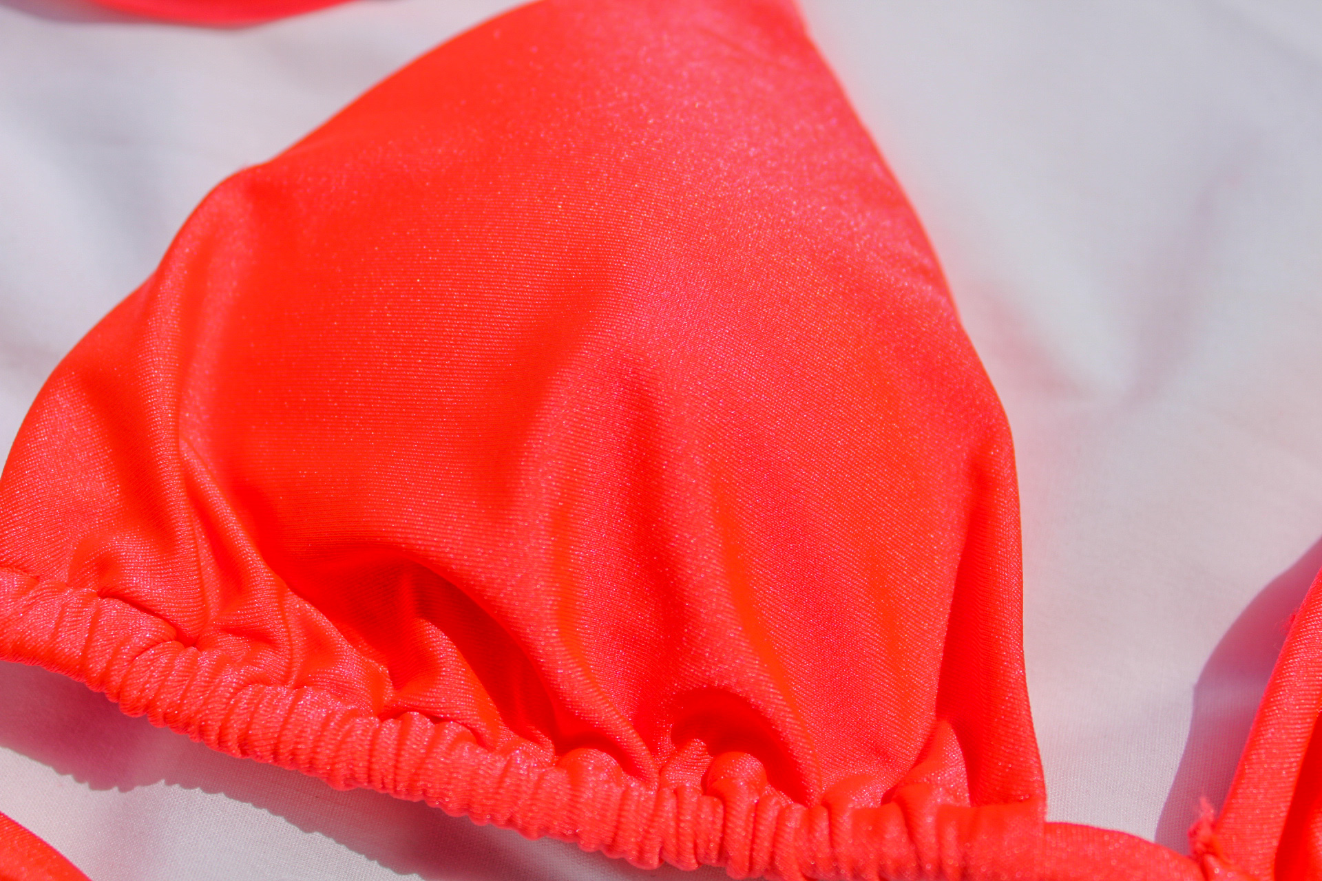 Ariel Adjustable Bright Pink Triangle Top – SALT + SWEAT